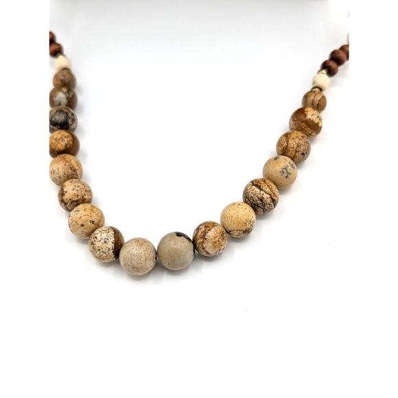 Jasper Stone Bead 42" Necklace - Picture 5 of 6